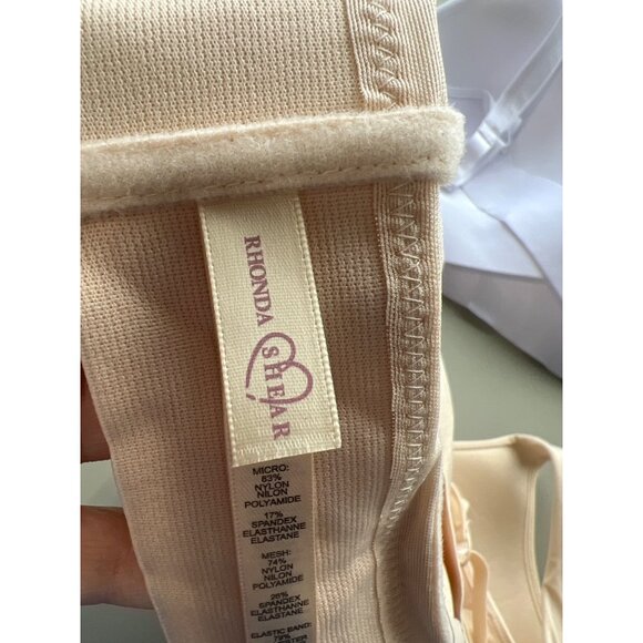 Rhonda Shear 2 Pack Molded Cup Bra with Wrap Back Size Large White Light 616.5 - Picture 5 of 10